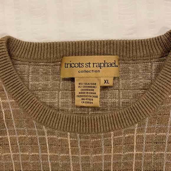 - Men’s taupe patterned sweater/tricots st raphael - Picture 4 of 6